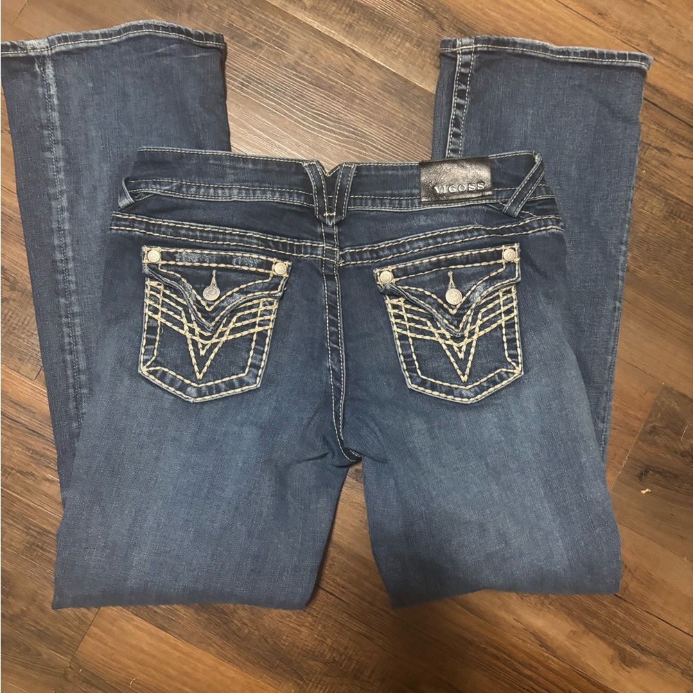 Vigoss Women's Classic Blue Boot Cut Jeans sz 9/10